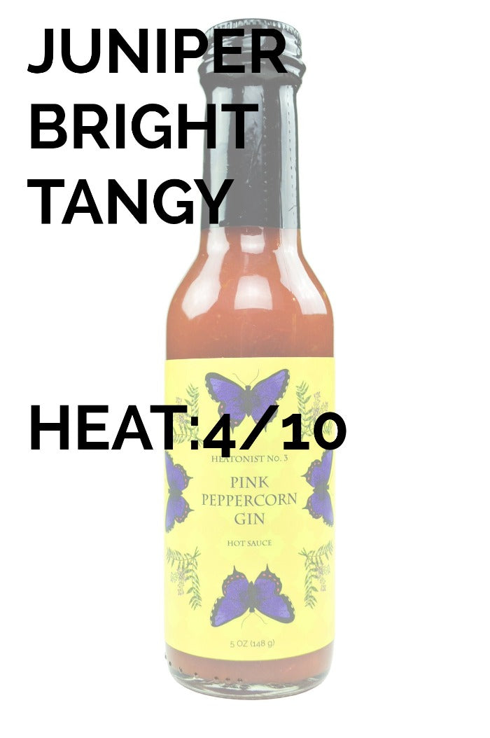 HEATONIST No. 3 Pink Peppercorn Gin Hot Sauce | Butterfly Bakery of Vermont Q4