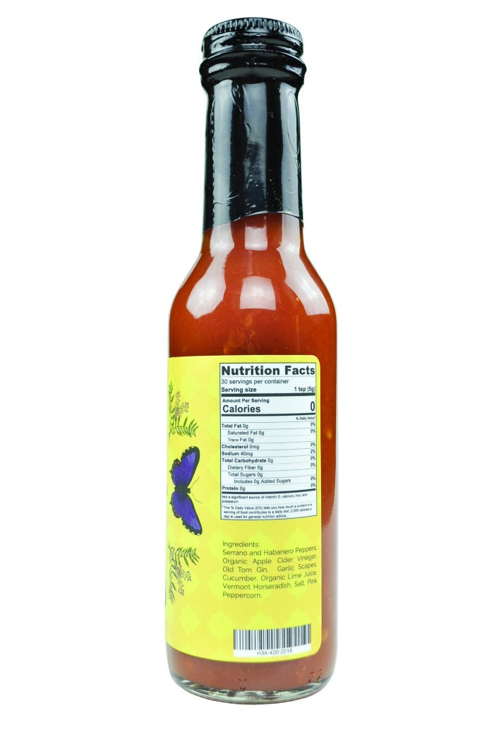 HEATONIST No. 3 Pink Peppercorn Gin Hot Sauce | Butterfly Bakery of Vermont Q4