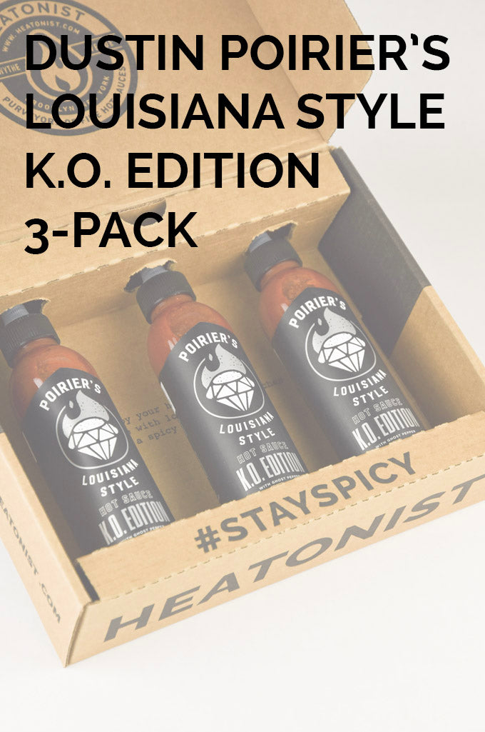 Dustin Poirier Hot Sauce - KO Edition 3 Pack D9