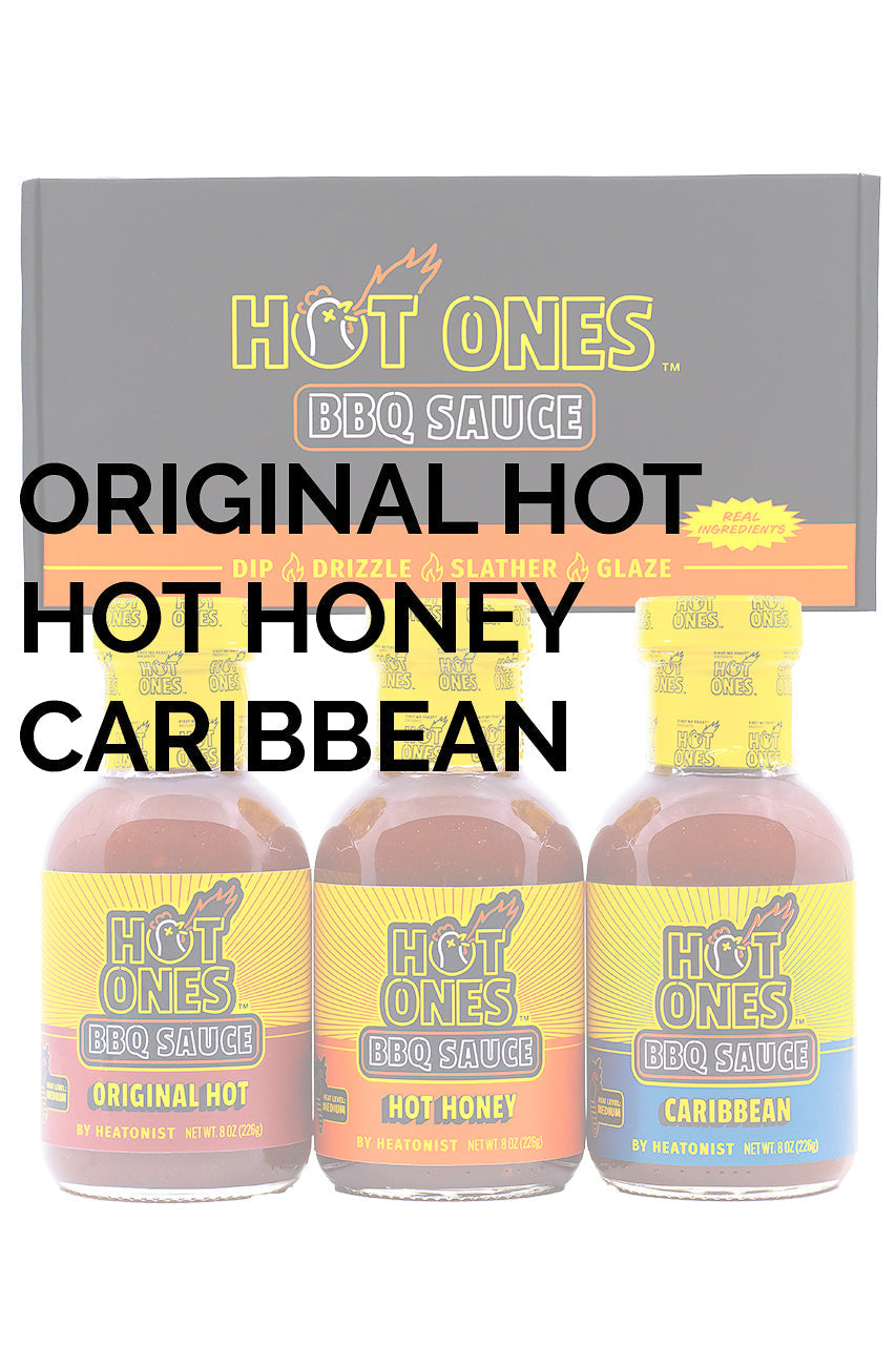 Hot Ones BBQ Trio Pack (Original / Hot Honey / Caribbean) S9