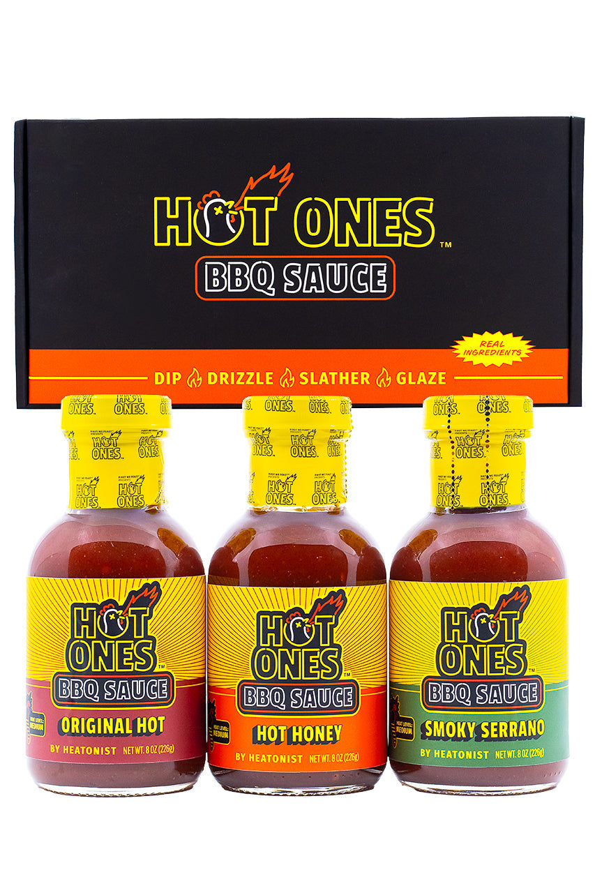 Hot Ones BBQ Trio Pack (Original / Hot Honey / Smoked Serrano) F4