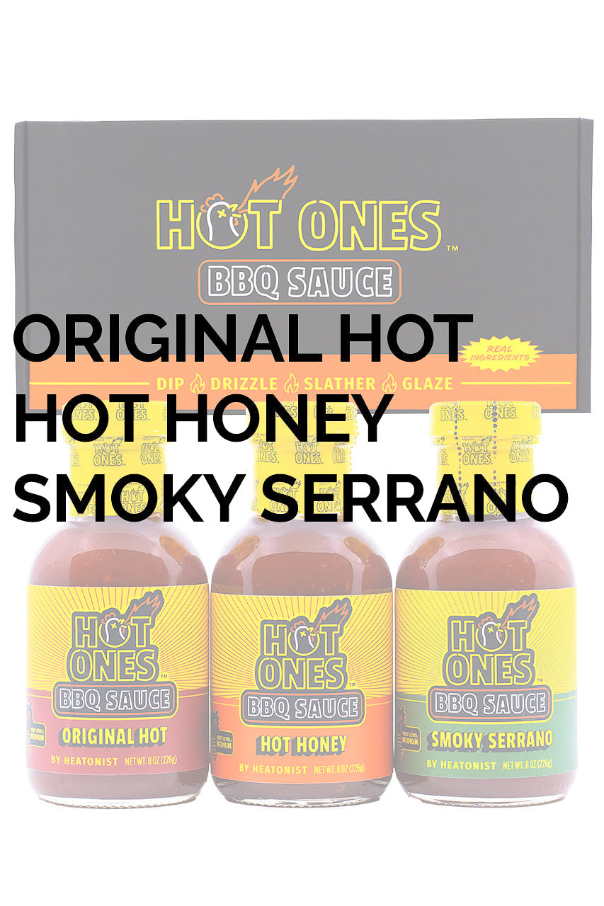 Hot Ones BBQ Trio Pack (Original / Hot Honey / Smoked Serrano) F4