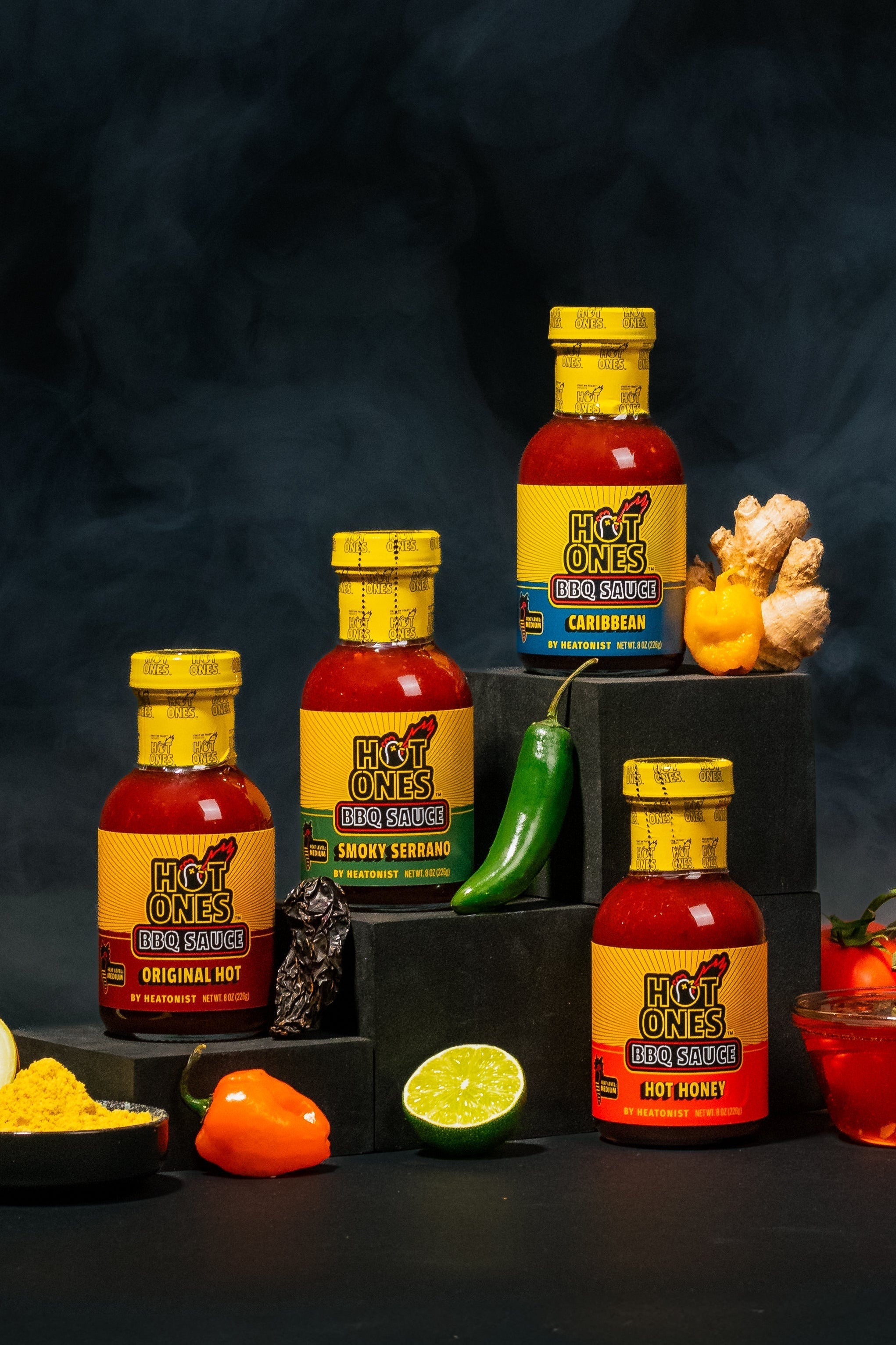 Hot Ones BBQ Trio Pack (Original / Hot Honey / Caribbean) S9