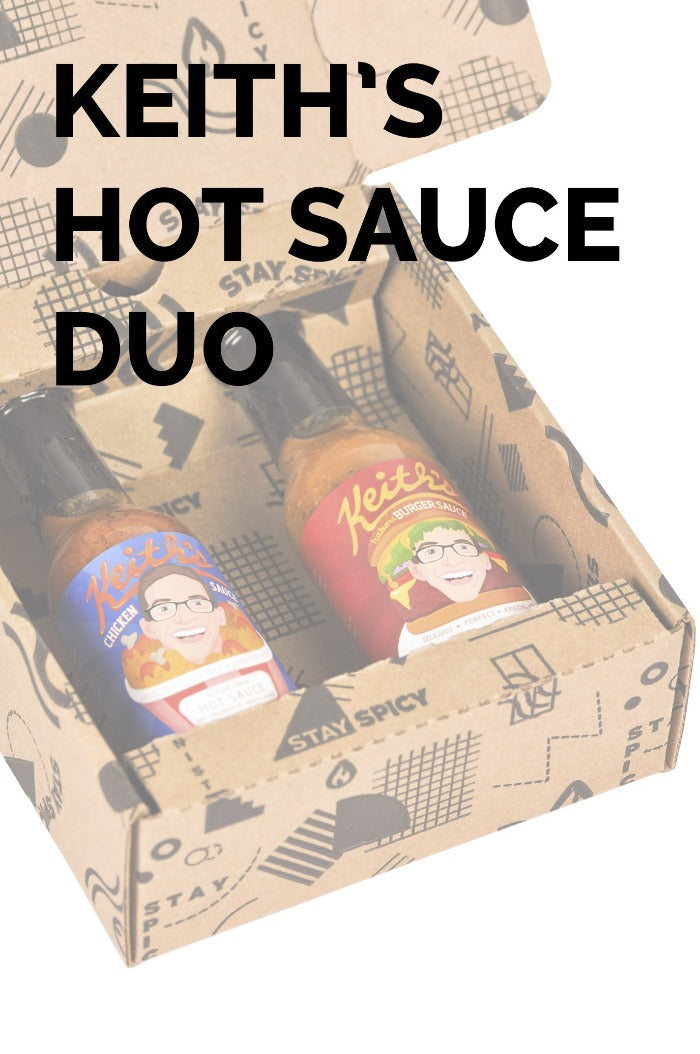 Chicken & Burger Hot Sauce Duo Pack | Keith's K7