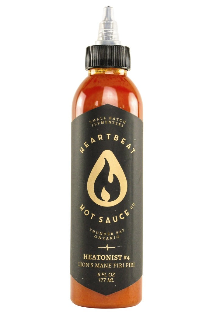 HEATONIST No. 4 Lion's Mane Piri Piri Hot Sauce | Heartbeat Hot Sauce F0