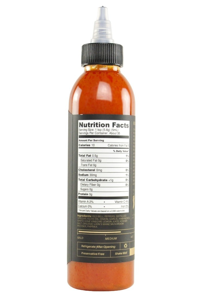 HEATONIST No. 4 Lion's Mane Piri Piri Hot Sauce | Heartbeat Hot Sauce F0
