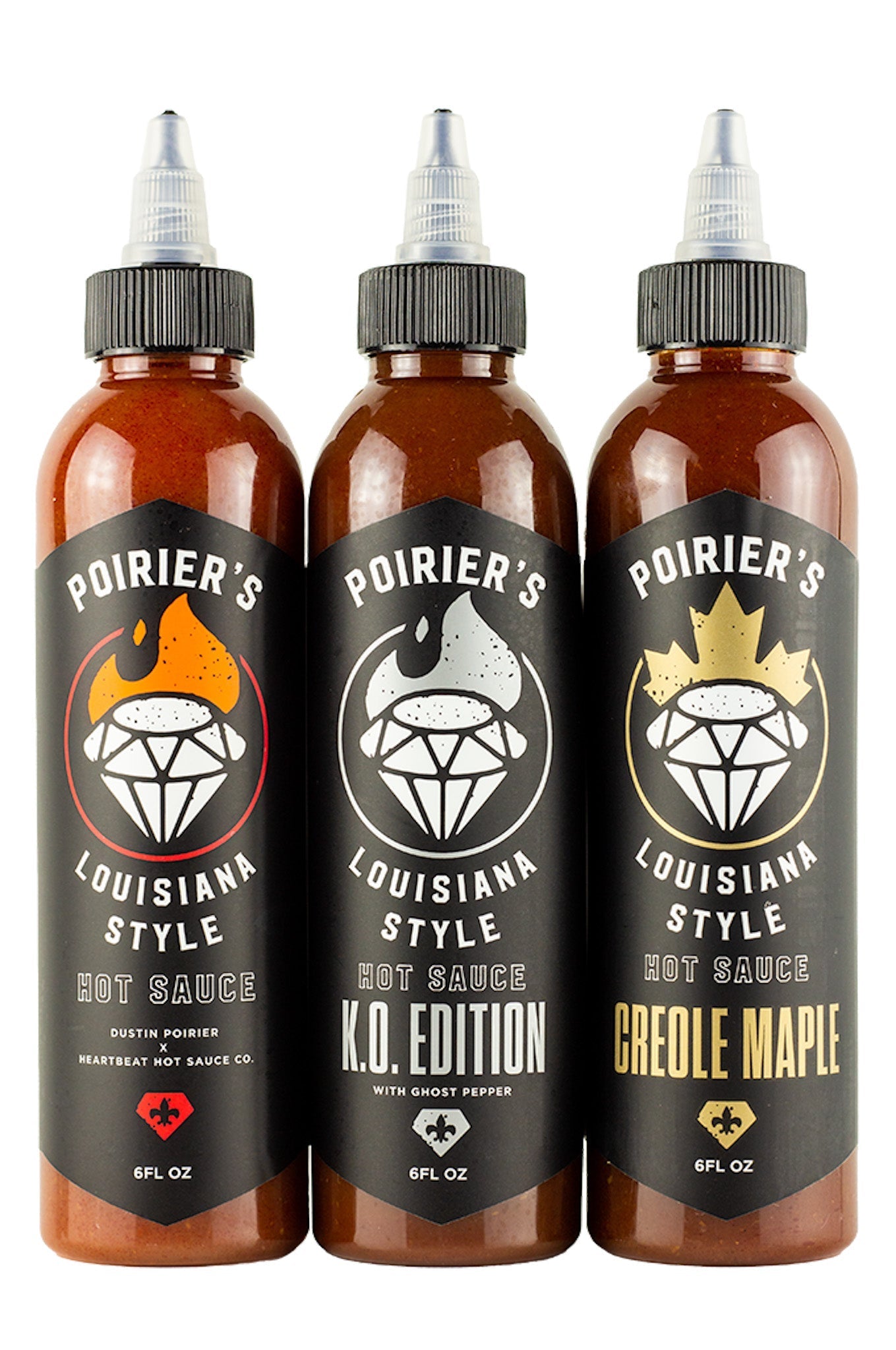 Poirier's Louisiana Style Hot Sauce Trio Pack | Dustin Poirier’s Louisiana Style J6