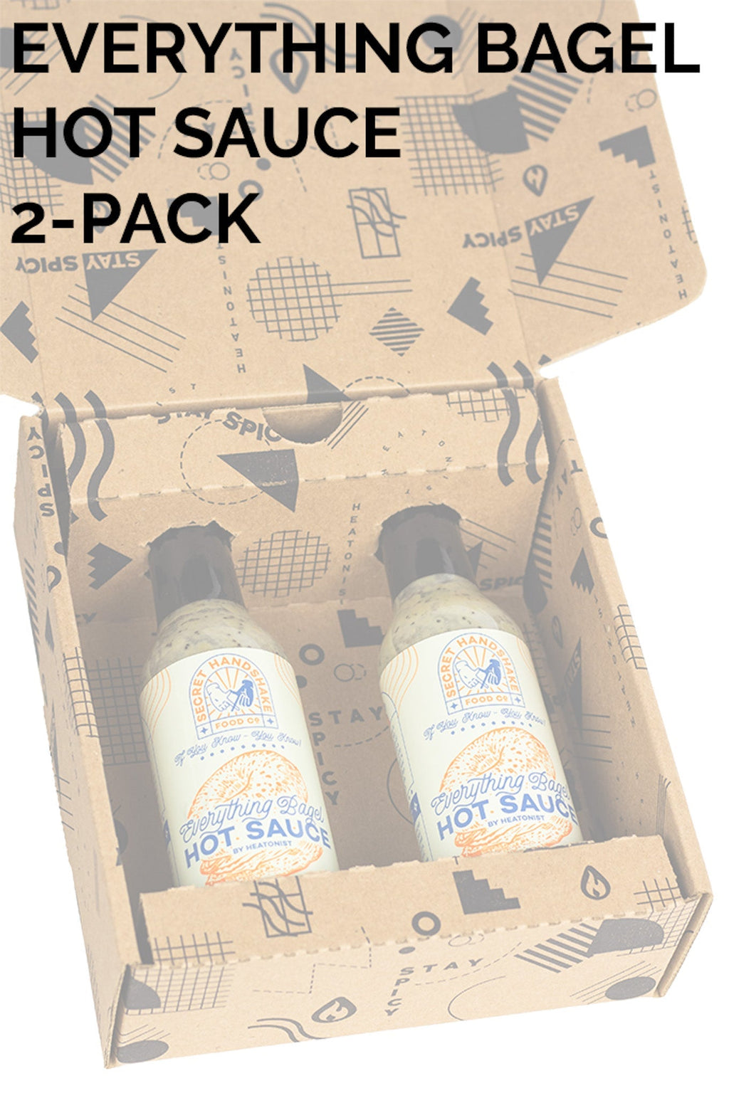 Secret Handshake Food Co Everything Bagel Hot Sauce 2-Pack I3